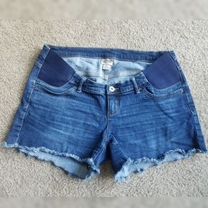 Indigo Blue Maternity Shorts